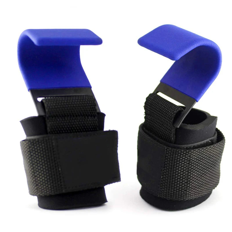 Professional Weight Lifting Hook Grips with Wrist Wraps and Hand-Bar Straps for Enhanced Gym Performance