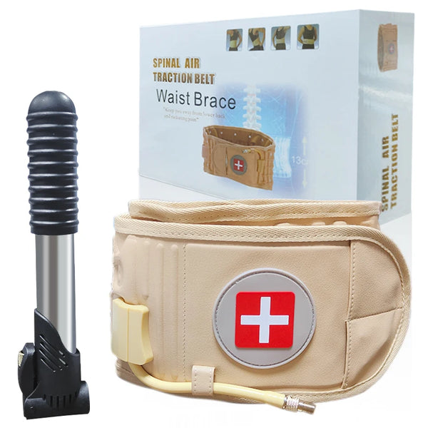 Advanced Inflatable Lumbar Traction Belt for Optimal Waist Support - Ideal for Adults