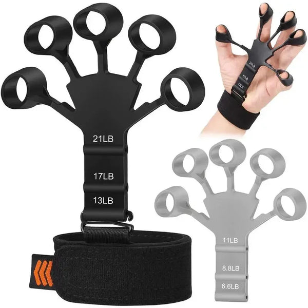 Finger Gripper Exerciser for Guitarists - 6 Resistance Levels for Hand Strengthening and Rehabilitation